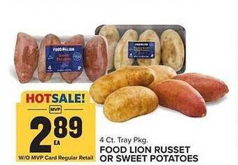 Food Lion Food Lion Russet Or Sweet Potatoes offer