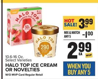 Food Lion Halo Top Ice Cream Or Novelties offer