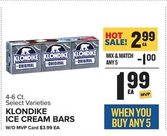 Food Lion Klondike Ice Cream Bars offer