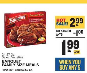 Food Lion Banquet Family Size Meals offer