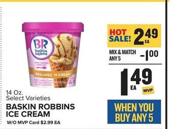 Food Lion Baskin Robbins Ice Cream offer