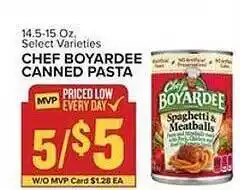 Food Lion Canned Pasta offer