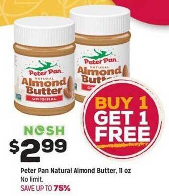 Grocery Outlet Peter Pan Natural Almond Butter offer