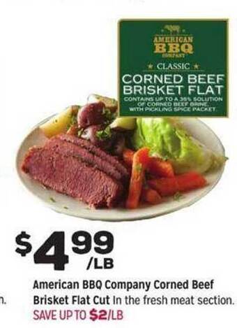 Grocery Outlet American Bbq Company Corned Beef Brisket Flat Cut offer