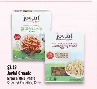 United Supermarkets Jovial Organic Brown Rice Pasta Selected Varieties offer