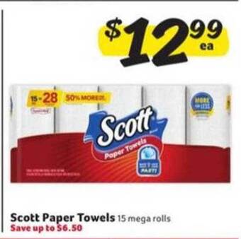 Winn Dixie Scott Paper Towels offer