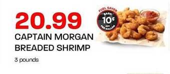 Hy-Vee Captain Morgan Breaded Shrimp offer