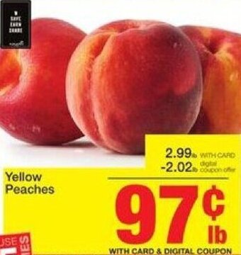 Mariano's Yellow Peaches offer