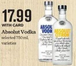 Mariano's Absolut Vodka offer