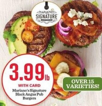 Mariano's Mariano's Signature Black Angus Pub Burgers offer