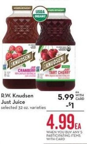 Mariano's R.W. Knudsen just Juice offer