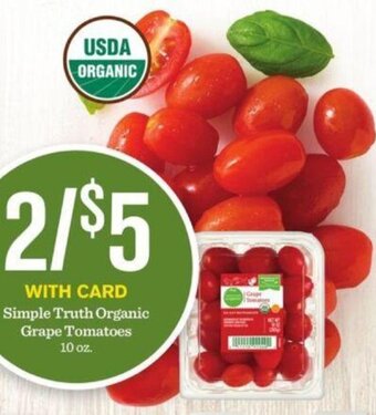Mariano's Simple Truth Organic Grape Tomatoes offer