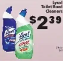 Fine Fare Lysol Toilet Bowl Cleaners offer