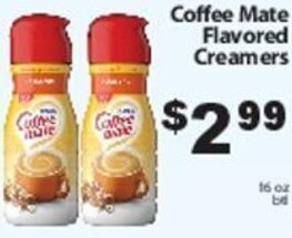 Fine Fare Coffee Mate Flavored Creamers offer