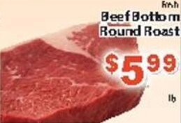 Fine Fare Beef Bottom Round Roast offer