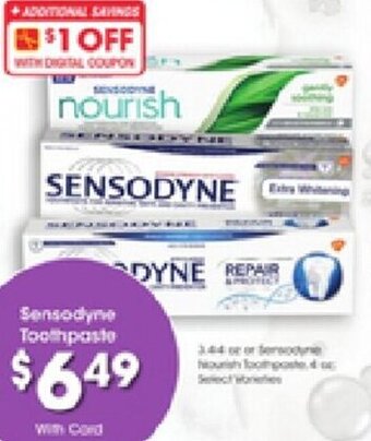 Kroger Sensodyne Toothpaste offer