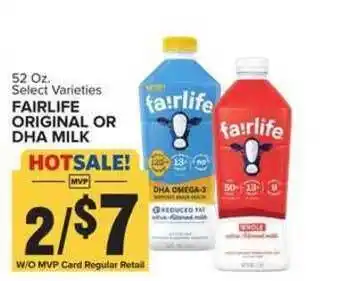 Food Lion Fairlife Original Or Dha Milk offer