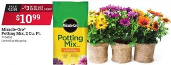 Ace Hardware Miracle-Gro Potting Mix offer