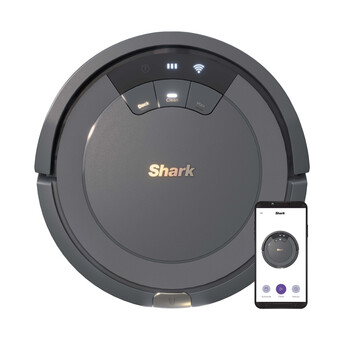 Walmart Shark ION Robot Vacuum, Wi-Fi Connected, Works with Google Assistant, Multi-Surface Cleaning, Carpets, Hard Floors, Gray (RV7 offer