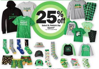 Meijer St. Patrick's Day Apparel offer