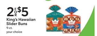 Publix King's Hawaiian Slider Buns offer