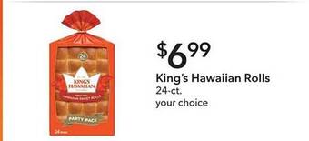 Publix King's Hawaiian Rolls offer
