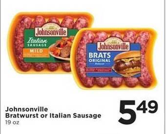 Cub Foods Johnsonville Bratwurst Or Italian Sausage offer
