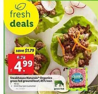 Lidl Grass Fed Ground Beef offer