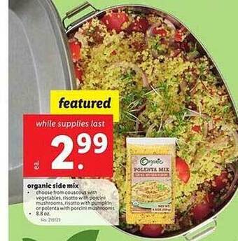 Lidl Organic Side Mix offer