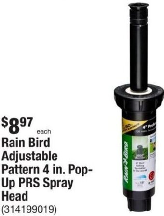 The Home Depot Rain Bird Adjustable Pattern 4 In. Pop-Up PRS Spray Head offer