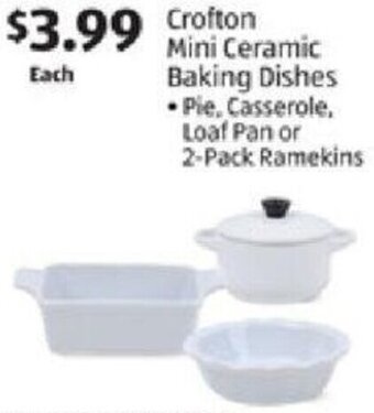 Aldi Crofton Mini Ceramic Baking Dishes offer