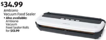 Aldi Ambiano Vacuum Food Sealer offer