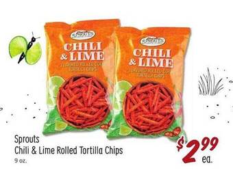 Sprouts Farmers Market Sprouts Chili & Lime Rolled Tortilla Chips offer