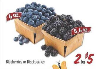 Sprouts Farmers Market Blueberries Or Blackberries offer
