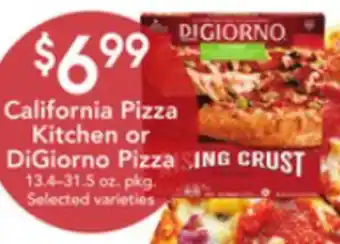 Dierbergs California Pizza Kitchen Or DiGiorno Pizza offer
