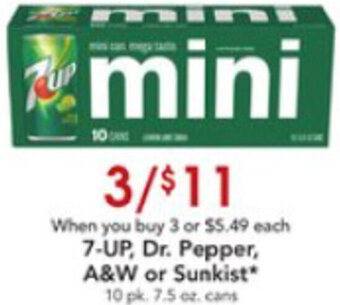 Dierbergs 7-Up, Dr. Pepper, A&W Or Sunkist offer