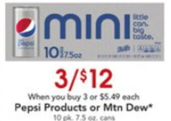 Dierbergs Pepsi Products Or Mtn Dew offer