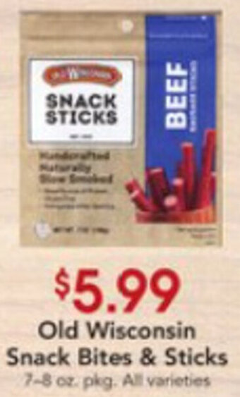 Dierbergs Old Wisconsin Snack Bites & Sticks offer