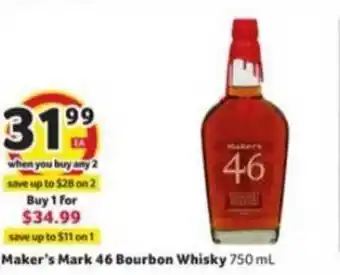 Winn Dixie Maker's Mark 46 Bourbon Whisky offer