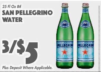 The Food Emporium San Pellegrino Water offer