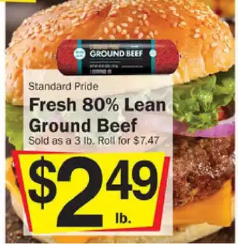 Fresh 80% Lean Ground Beef