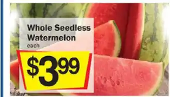 Whole Seedless Watermelon