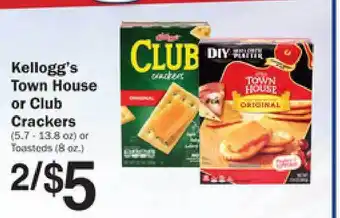 Valu Land Kellogg's Town House Or Club Crackers offer