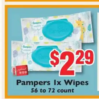 Weis Markets Pampers IX Wipes 56 To 72 Count offer