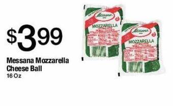 Jons International Messana Mozzarella Cheese Ball offer