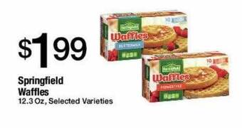 Jons International Springfield Waffles Selected Varieties offer
