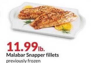 Hy-Vee Malabar Snapper Fillets offer