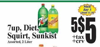 Baja Ranch 7up Diet Squirt Sunkist offer