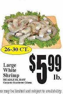 Baja Ranch Large White Shrimp offer