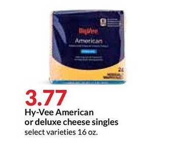 Hy-Vee Hy-Vee American Or Deluxe Cheese Singles offer